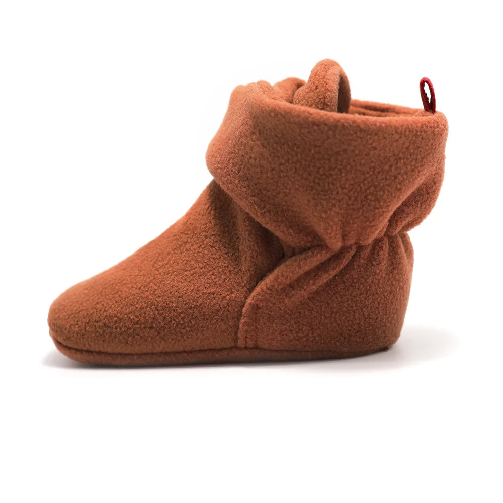 Unisex Baby Newborn Coral Fleece Bootie Winter Warm Infant Toddler Crib Shoes Girls Boys Floor First Walkers Boots