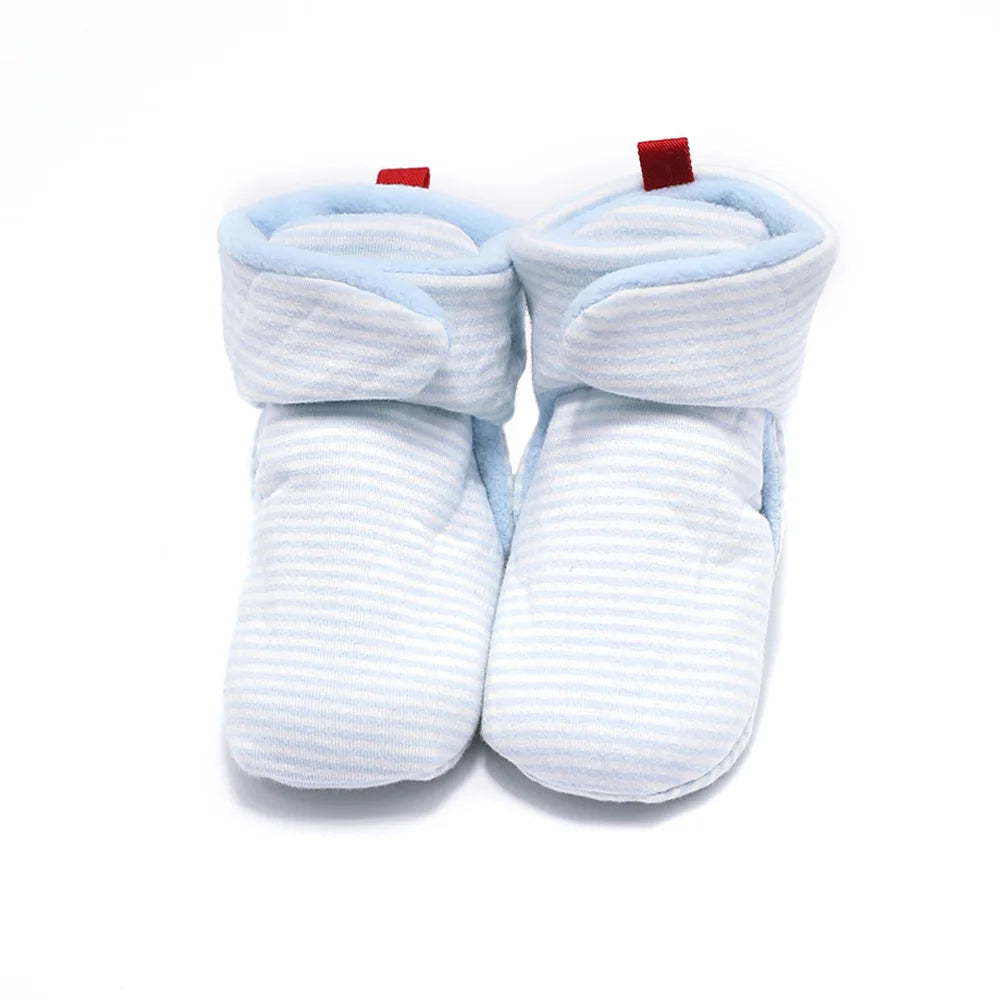 Unisex Baby Newborn Coral Fleece Bootie Winter Warm Infant Toddler Crib Shoes Girls Boys Floor First Walkers Boots