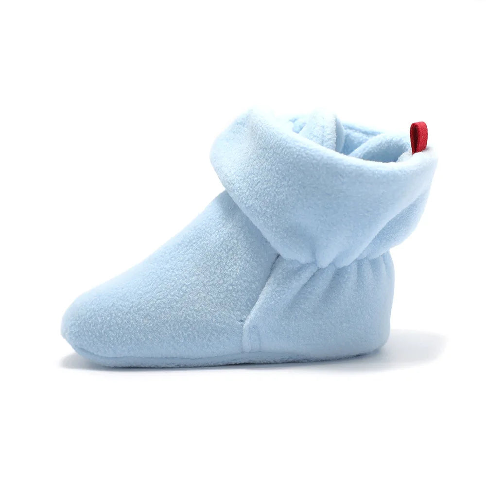 Unisex Baby Newborn Coral Fleece Bootie Winter Warm Infant Toddler Crib Shoes Girls Boys Floor First Walkers Boots