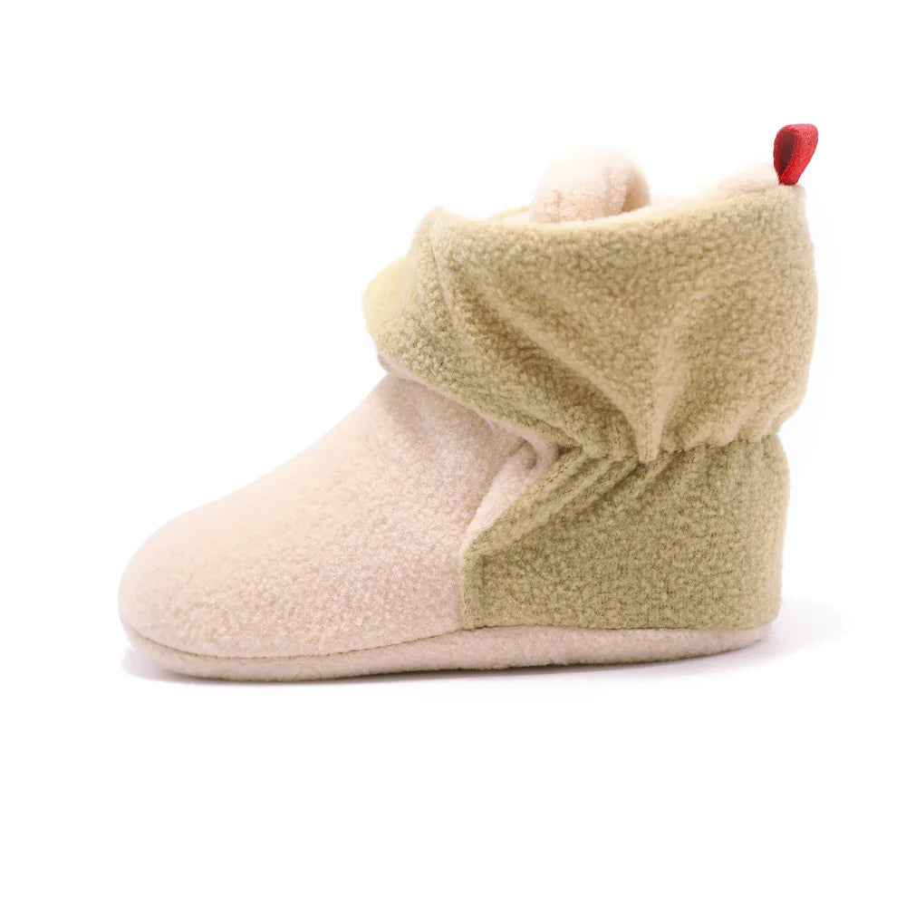 Unisex Baby Newborn Coral Fleece Bootie Winter Warm Infant Toddler Crib Shoes Girls Boys Floor First Walkers Boots