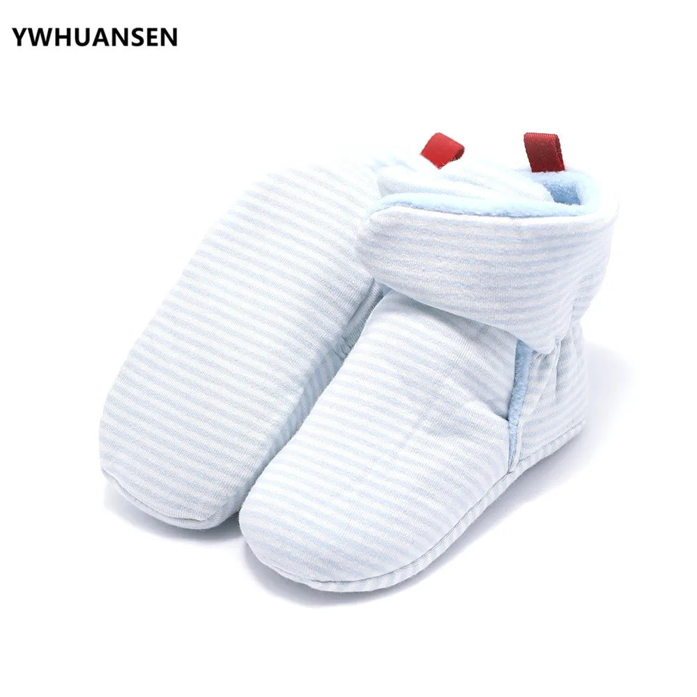 Unisex Baby Newborn Coral Fleece Bootie Winter Warm Infant Toddler Crib Shoes Girls Boys Floor First Walkers Boots