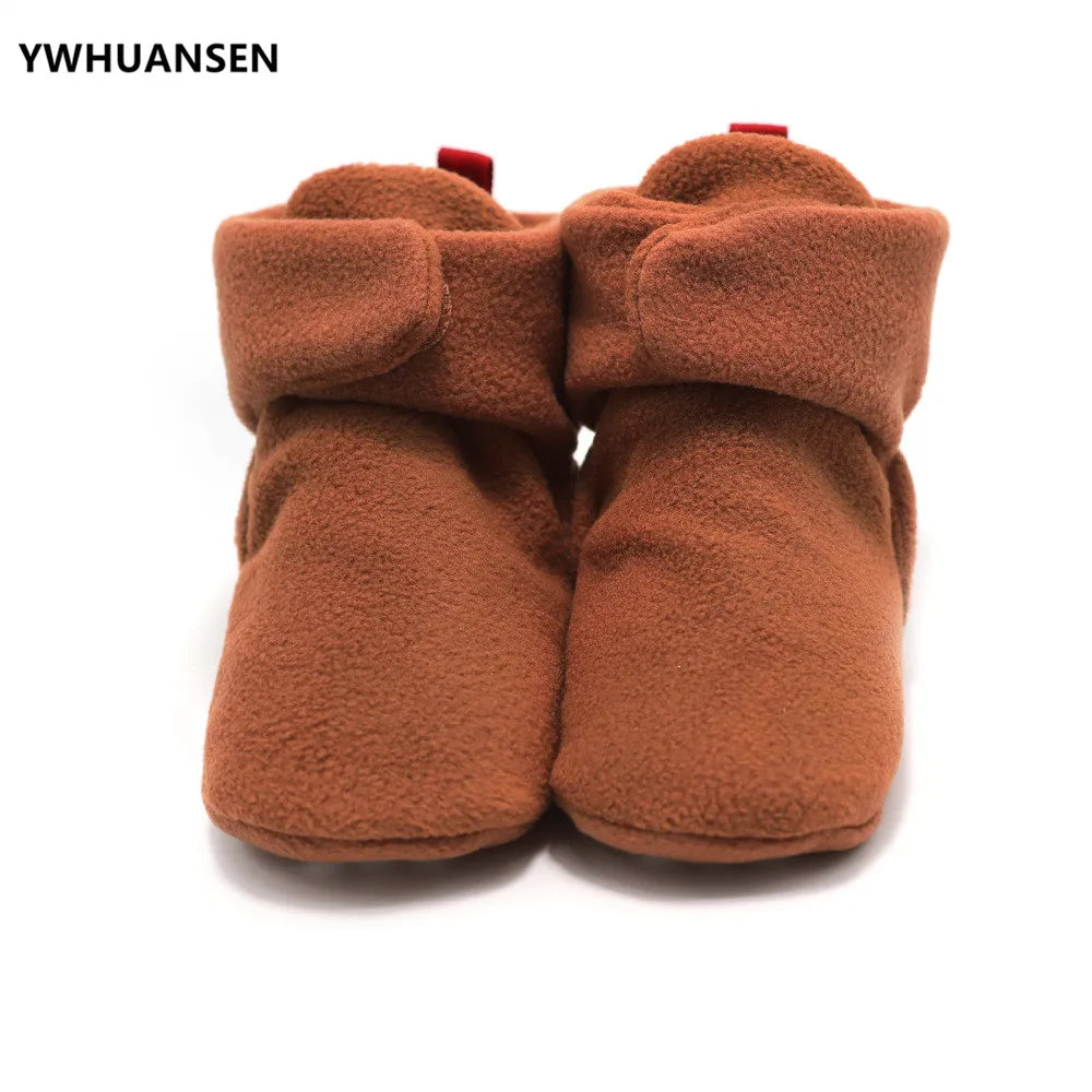 Unisex Baby Newborn Coral Fleece Bootie Winter Warm Infant Toddler Crib Shoes Girls Boys Floor First Walkers Boots