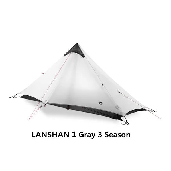 1 Person Oudoor Ultralight Camping Tent Single Man 3 Season Professional 15D Silnylon Rodless Tent