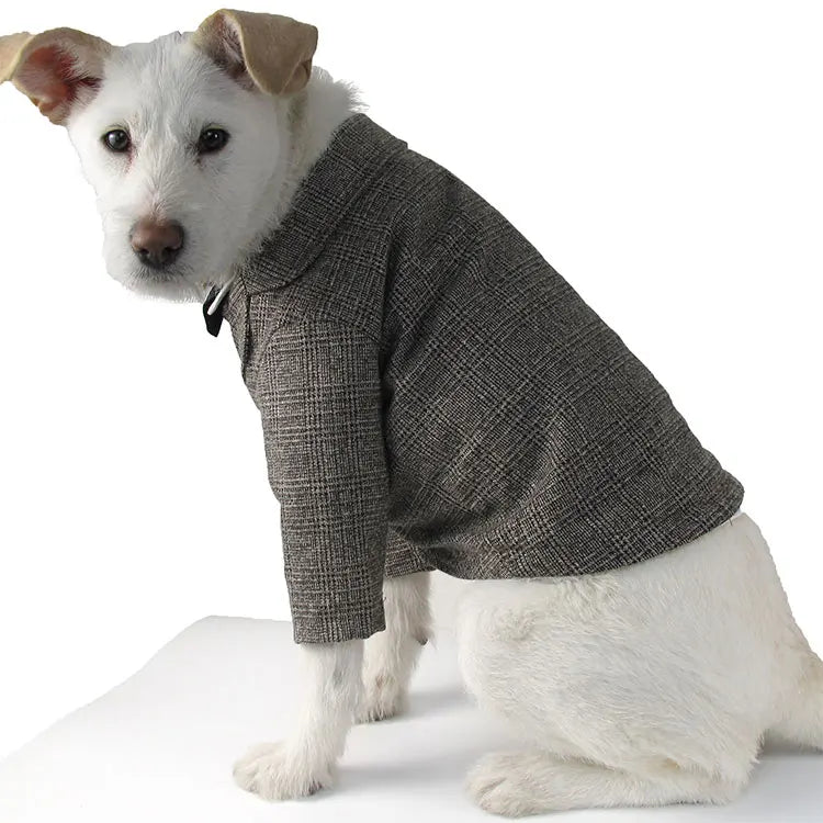 WANGUPET Sack Suit Woollen Coat and Vest Dog Clothes Wedding Party Suits For Small Dogs and Cat Pet Clothes Dog Coat Pet Costume