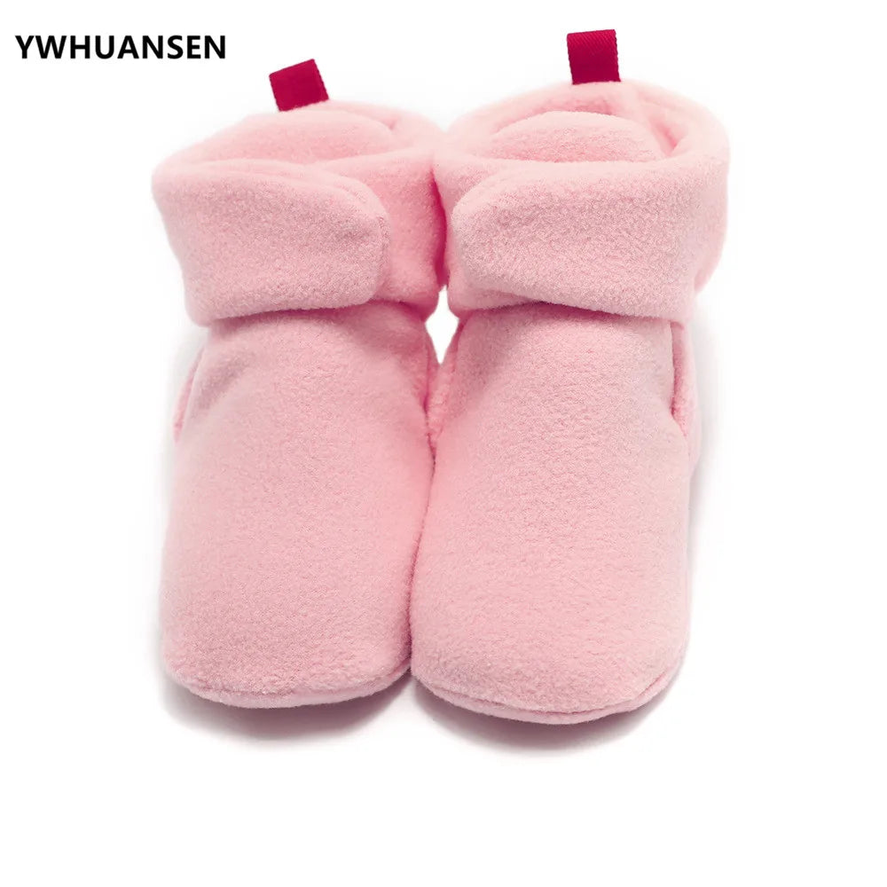 Unisex Baby Newborn Coral Fleece Bootie Winter Warm Infant Toddler Crib Shoes Girls Boys Floor First Walkers Boots