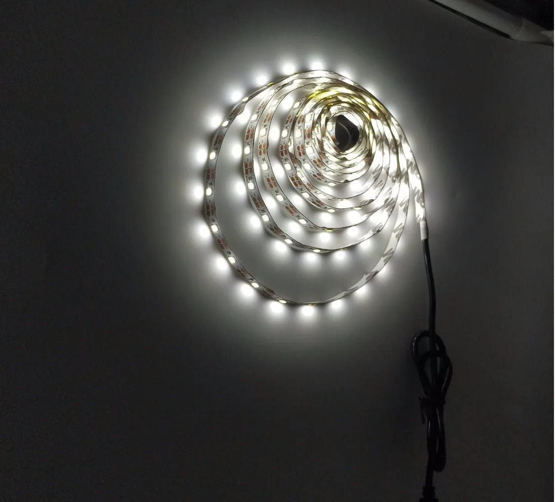 5M USB LED Strip Light 5V 3528 1 Meter 5 Meter Warm Cool White Pink Green Blue Red SMD Ribbon Ceiling Cabinet Light waterproof