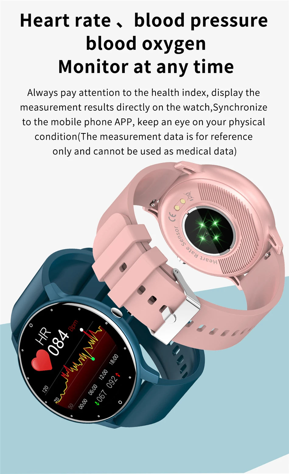 LIGE 2026 Smart watch Ladies Full touch Screen Sports Fitness watch IP67 waterproof Bluetooth For Android iOS Smart watch Female