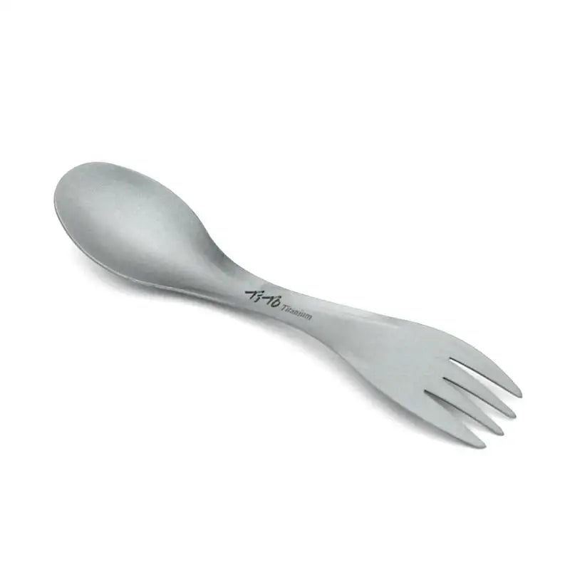 Titanium Spork Spoon Ultralight Cookware for Outdoor Camping Picnic Accessories Portable Hiking Travel 2 in 1 Tableware M5Z1