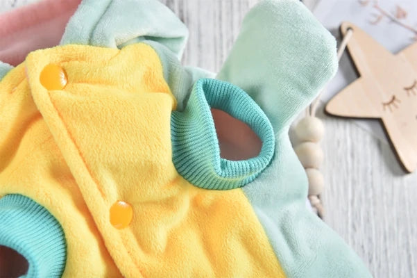 Green Happy Turtle Halloween Pet Dog Clothing For Small Puppy Cat Hood Two Legs Winter Warm Doggie Outfit Hoodie Apparel Jackets