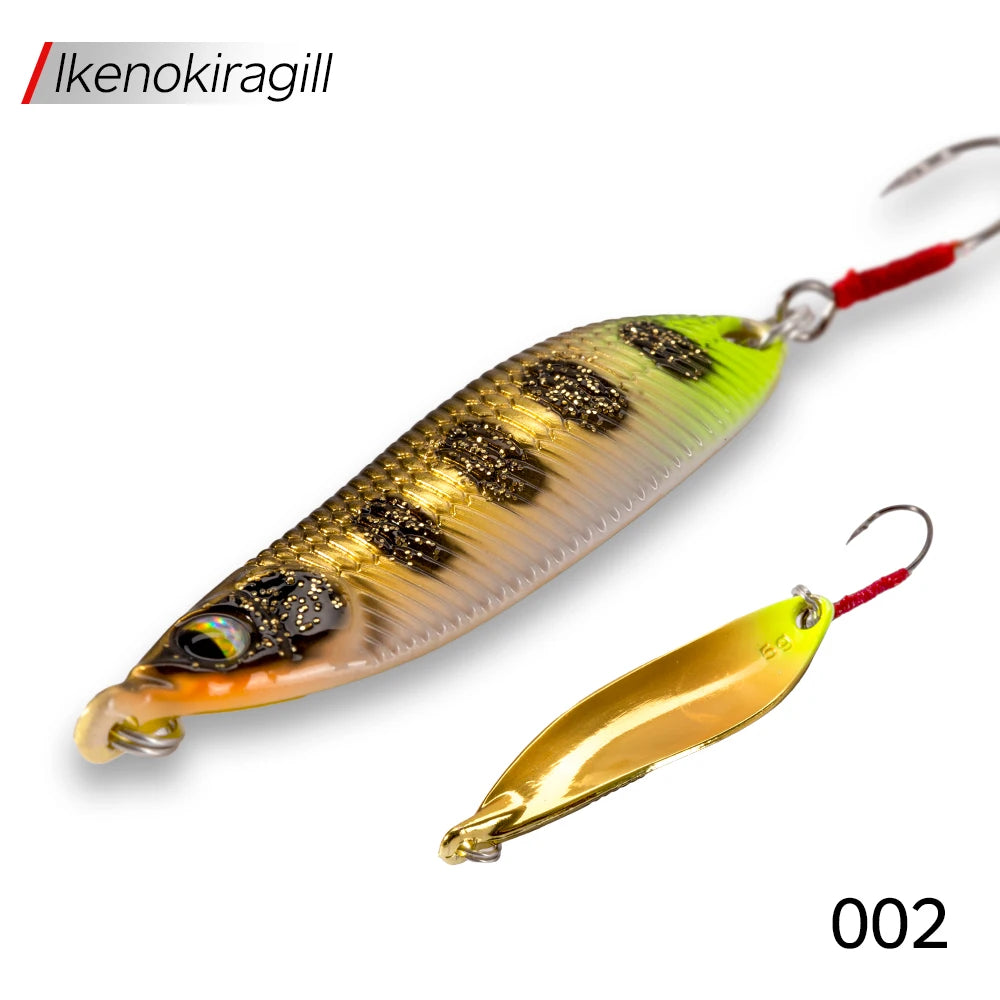 Hunthouse 2.1/3.4/4.9g Sinking Spoon Fishing Lure Trout Lure Small Metal Bait Rolling Spoons For Fishing Bass Trout Fish Tackle