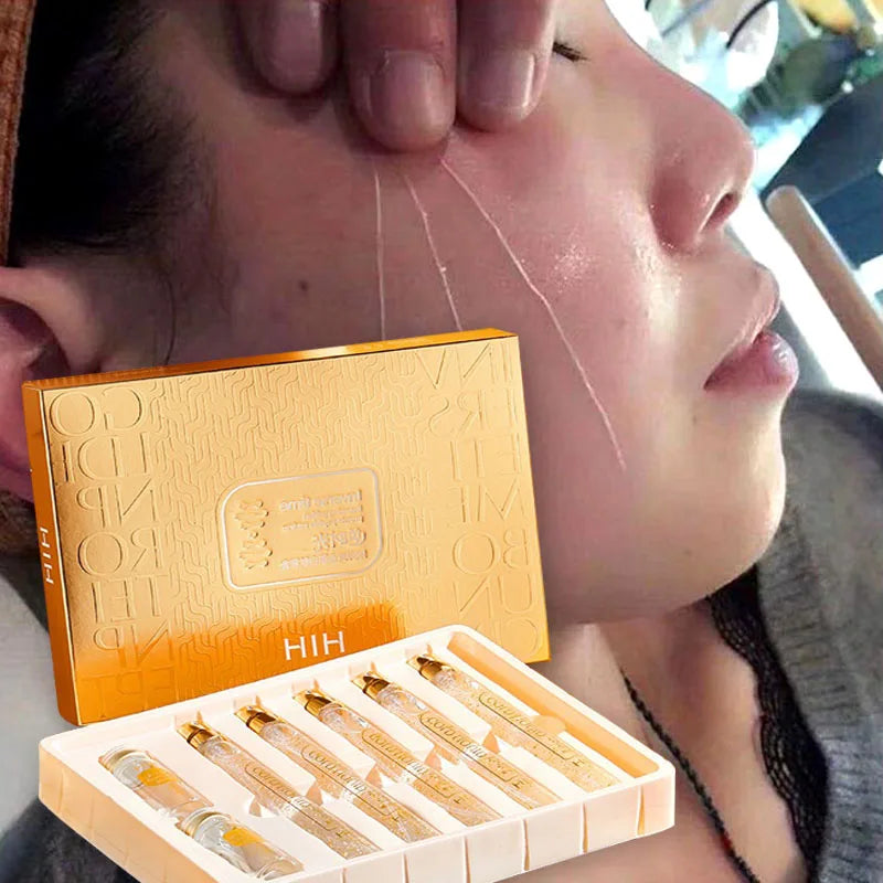Face Lift d Silk Fbroin Line Carving Absorbable Radar Thread No Needle Collagen Facial Lift Hyaluronic Tightening Care