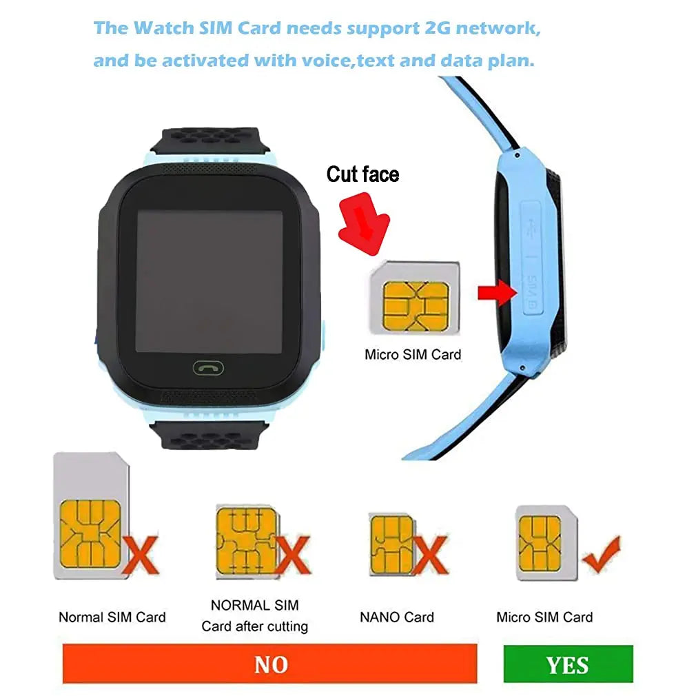 Kids Smart Watch SOS SIM Card Phone Watch – Q19 / A28 / Q88 / A16 IP67 Waterproof Camera LBS Tracker Gift for iOS Android - I YAN