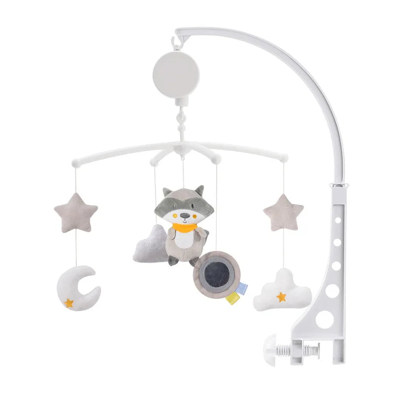 Baby Crib Mobile with Music & Rattles – Educational Toy for Newborns 0-12M - I YAN