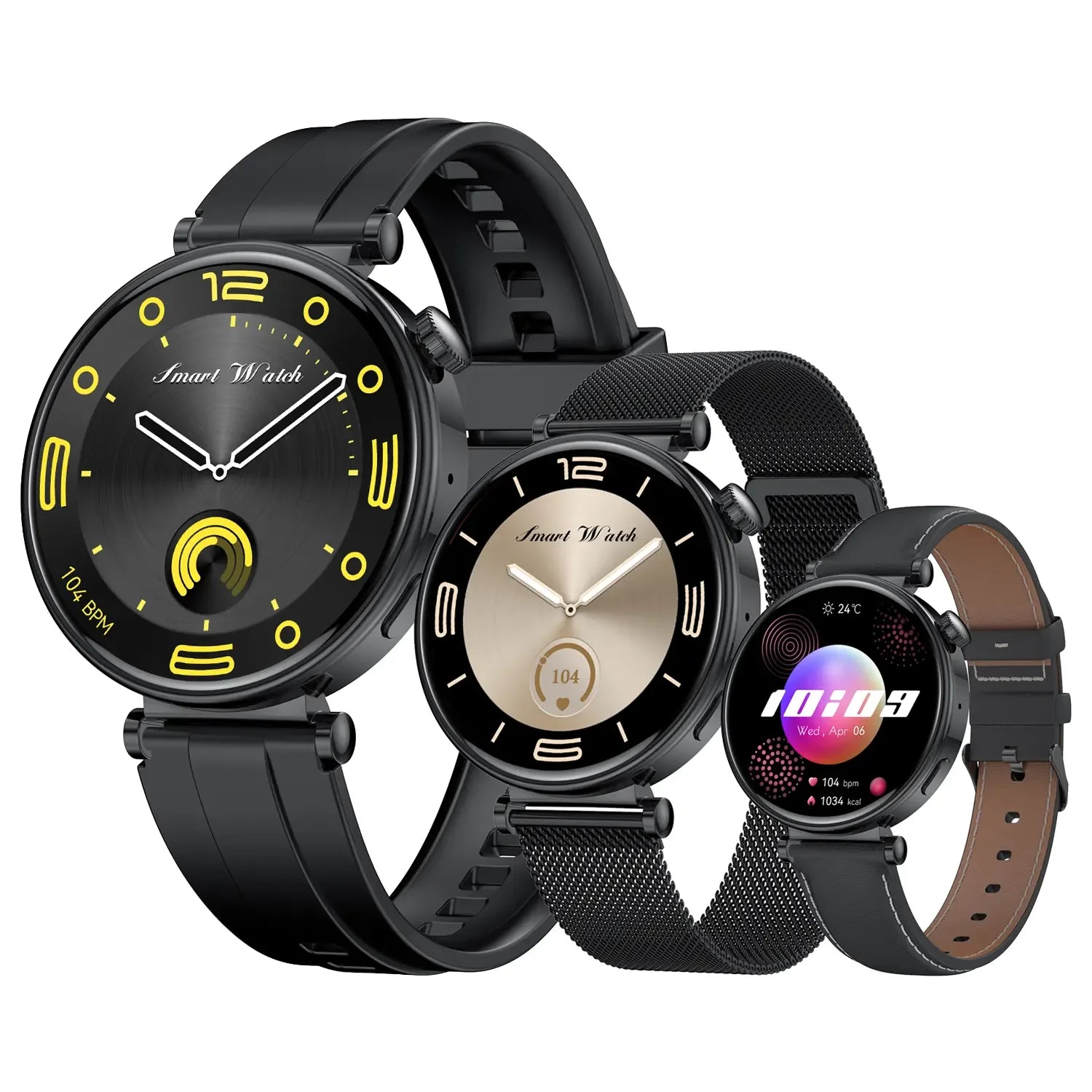 Newest 1.32" HK41 Smart Watch for Lady BT Call Heart Rate Sleep Monitor Women's Health Female Amoled Smartwatch Wearable Devices