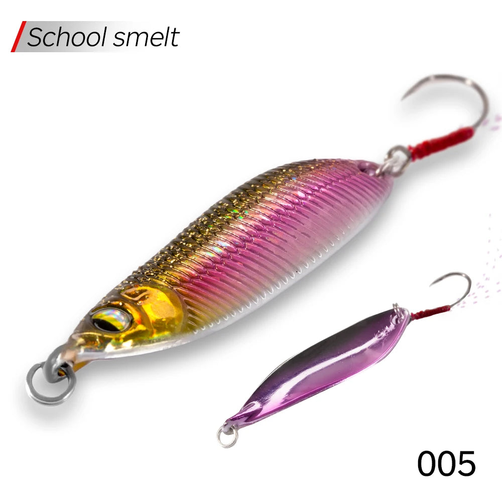 Hunthouse 2.1/3.4/4.9g Sinking Spoon Fishing Lure Trout Lure Small Metal Bait Rolling Spoons For Fishing Bass Trout Fish Tackle