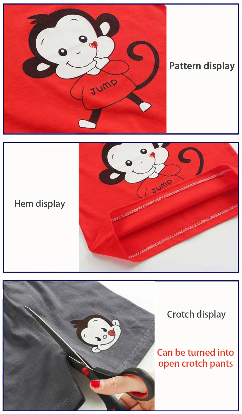 Kids Clothes Set Baby Boy/Girl T-Shirt + Shorts Summer Clothing Cotton Cartoon Casual Boys Tracksuit Children Baby Clothes Set - I YAN