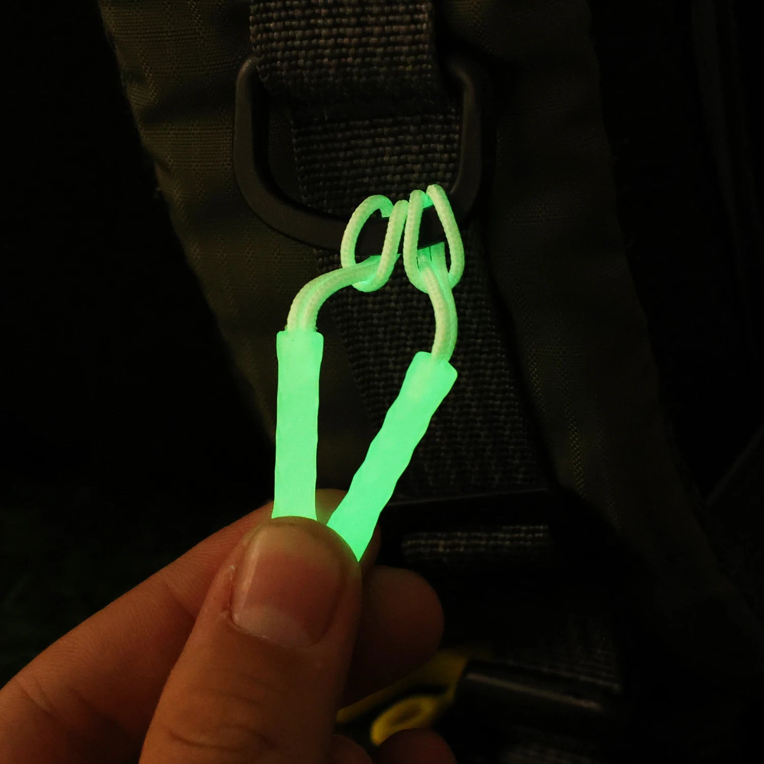 Luminous Zipper Travel Bag Zipper Anti-loss Anchor Rope Outdoor Tent Backpack Pull Ring To Replace The Rope Buckle Pendant
