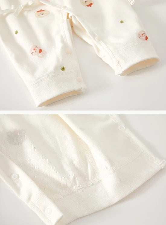 AYNIGIELL High-Quality Newborn Baby Jumpsuit Four Season Cute Children's Jumpsuit 0-6M Cute Baby Girl Male Baby Clothing - I YAN