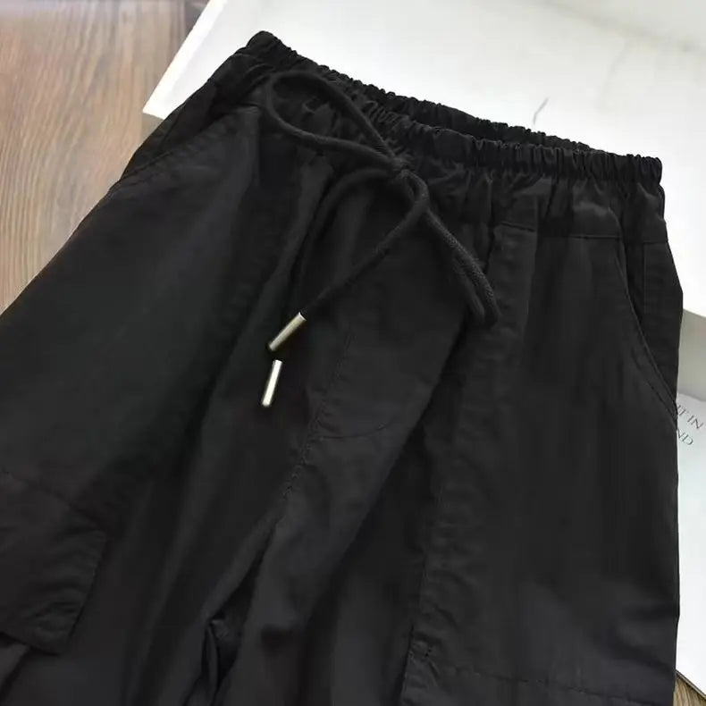 Autumn Clothes Fashionable Kids Cargo Joggers Elastic Ankle Pants Casual Trousers Light Breathable Summer Trendy Outfit