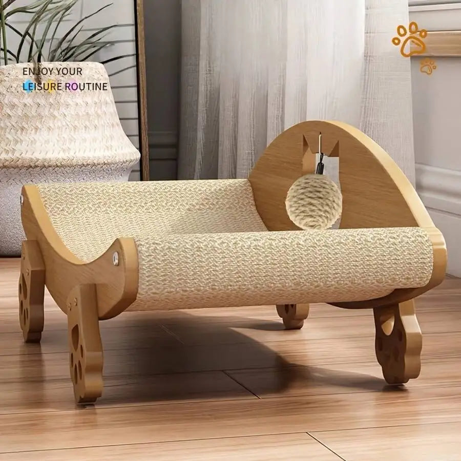 Sisal Scratching Board, Sofa With Sisal Ball Toy, Durable Sofa Suitable Claws, Sisal Scratching Bed Indoor Cats, Scratching