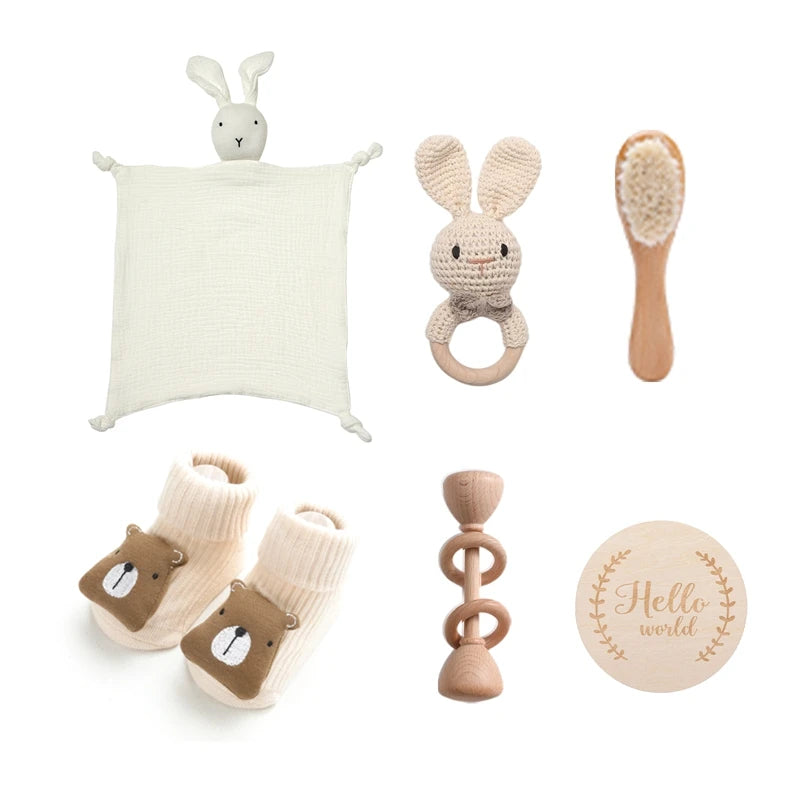 Newborn Baby Gift Box Set – 7-Piece Bath & Keepsake Collection - I YAN