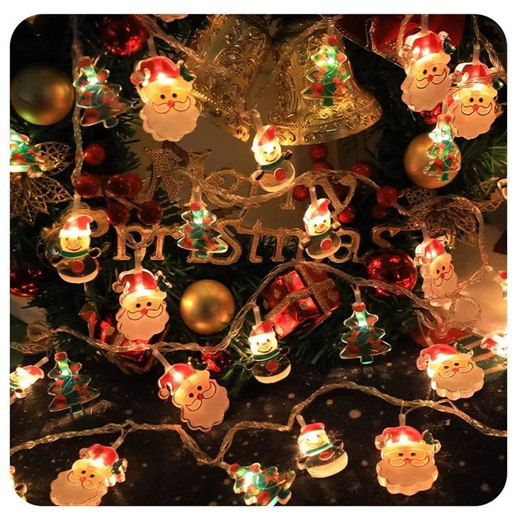 1.5/3m Christmas LED Fairy String Light Xmas Tree Hanging Ornament Lamp Garland for Home Decoration Navidad New Year Gifts 2025