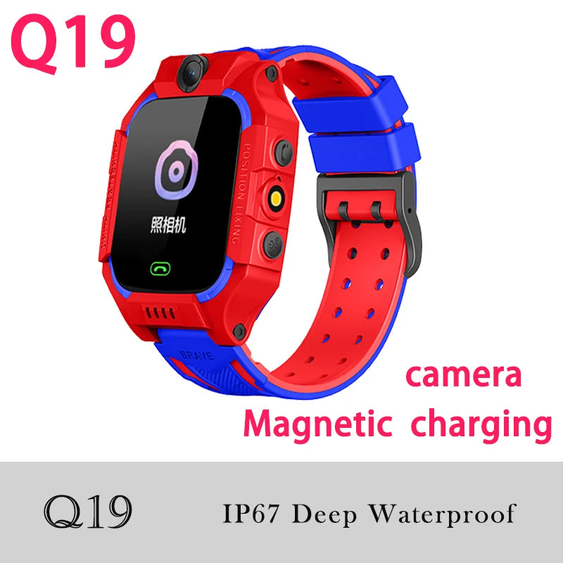 Kids Smart Watch SOS SIM Card Phone Watch – Q19 / A28 / Q88 / A16 IP67 Waterproof Camera LBS Tracker Gift for iOS Android - I YAN