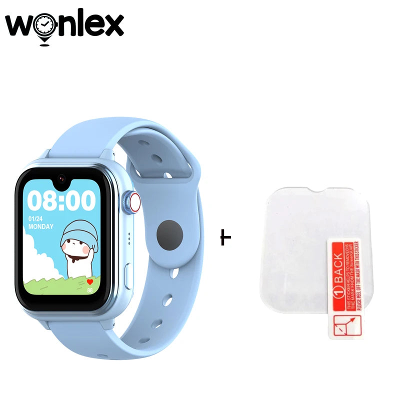 Wonlex KT37 Kids Smart Watch AI Voice Assistant GPS WiFi Location Tracker SOS Alert Video Call WhatsApp Smart Watch for Children