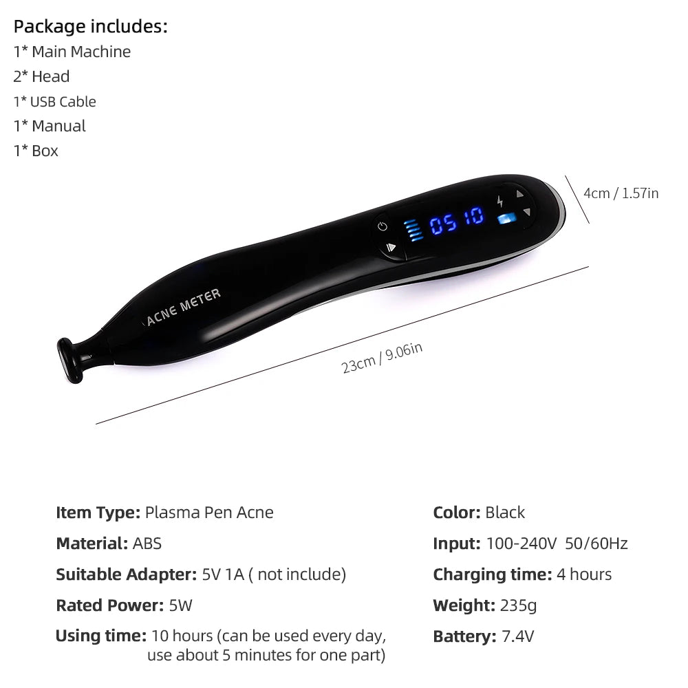 Blue Light Ozone Acne Treatment Machine Cold Plasma Skin Rejuvenation Plasma Pen for Acne Scar Wrinkle Removal jato de plasma