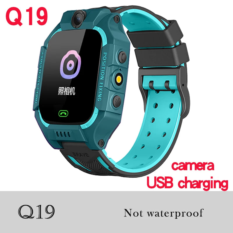 Kids Smart Watch SOS SIM Card Phone Watch – Q19 / A28 / Q88 / A16 IP67 Waterproof Camera LBS Tracker Gift for iOS Android - I YAN