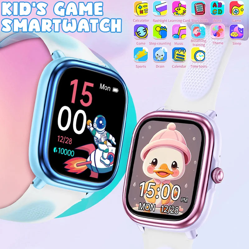 2026 Children's Smart Watch Multiple Learning Modes – Early Education Health Monitor LED Flashlight IP68 Waterproof - I YAN