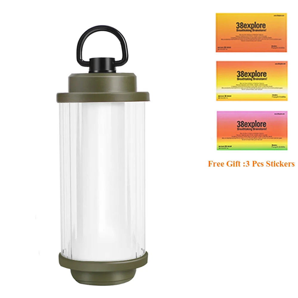 NEW USB Rechargeable Flashlight Powerful 3000mAh Mini LED Camping Lanterns Warm White Light Haning 38 Explore Camp Light Outdoor