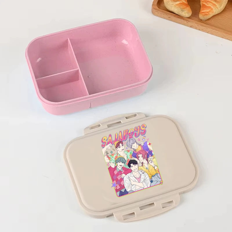 Anime Demon Hunters lunch box by I YAN, large capacity food storage container for kids, ideal for school and picnics