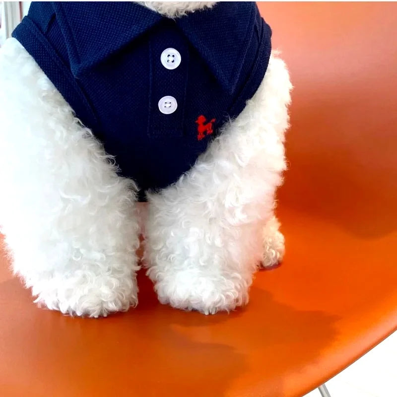 New Pet Dog Polo Shirt Dog Cool Clothes Soft Breathable Yorkie Chihuahua Puppy Clothes Dog Vest for Small Medium Dogs Costumes