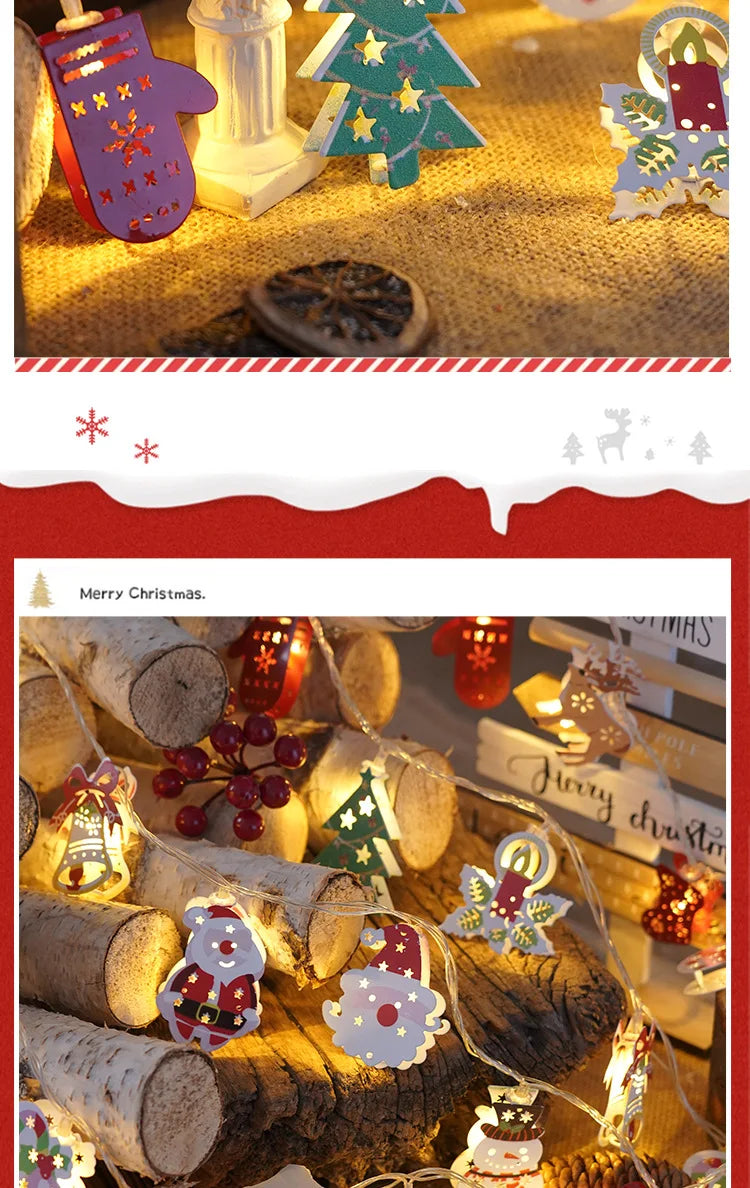 1.5/3M Christmas LED String Light Xmas Tree Hanging Lamp Fairy Light Garland FOR Home Decoration Ornament 2025 New Year Gifts