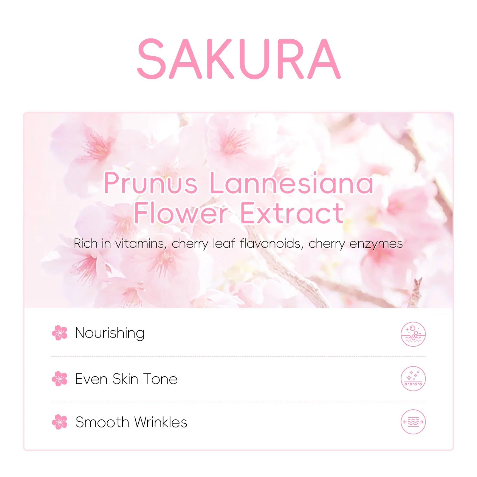 LAIKOU Sakura Clay Mask 25g/90g Deep Cleansing Oil Control Blackhead Removal Moisturizing Brightening Facial Skin Care