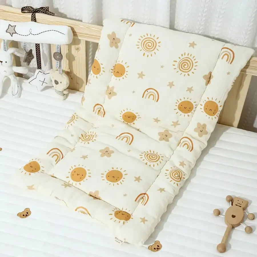 Soft and Comfortable Baby Walking Thick Cartoon Bear Baby Stroller Cushion Cotton Shoulder Strap Baby Stroller Cushion