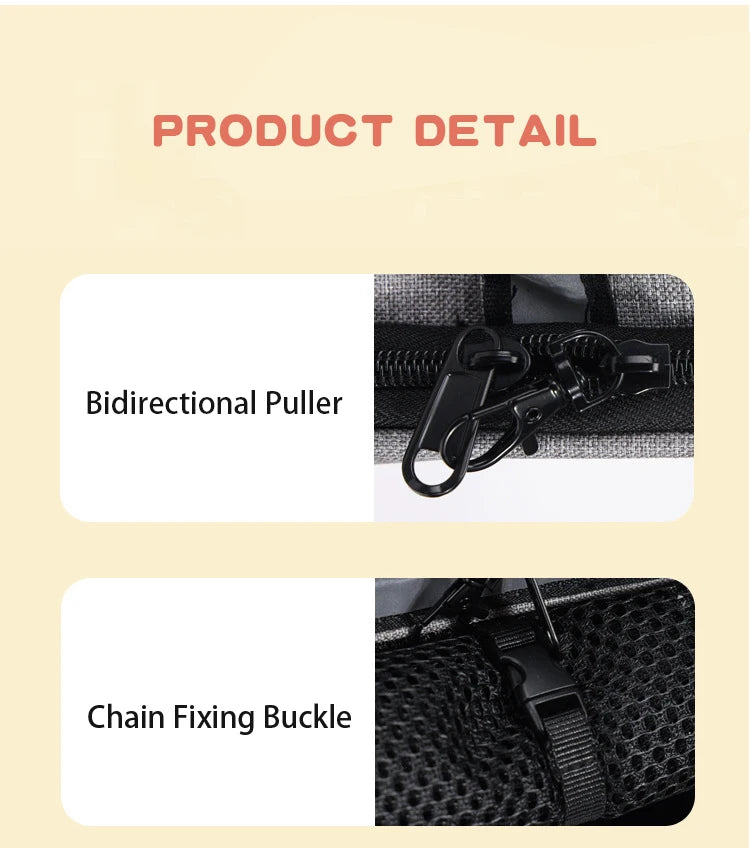 Expandable I YAN cat carrier backpack with shade cover and breathable mesh, designed for traveling with small cats and dogs.