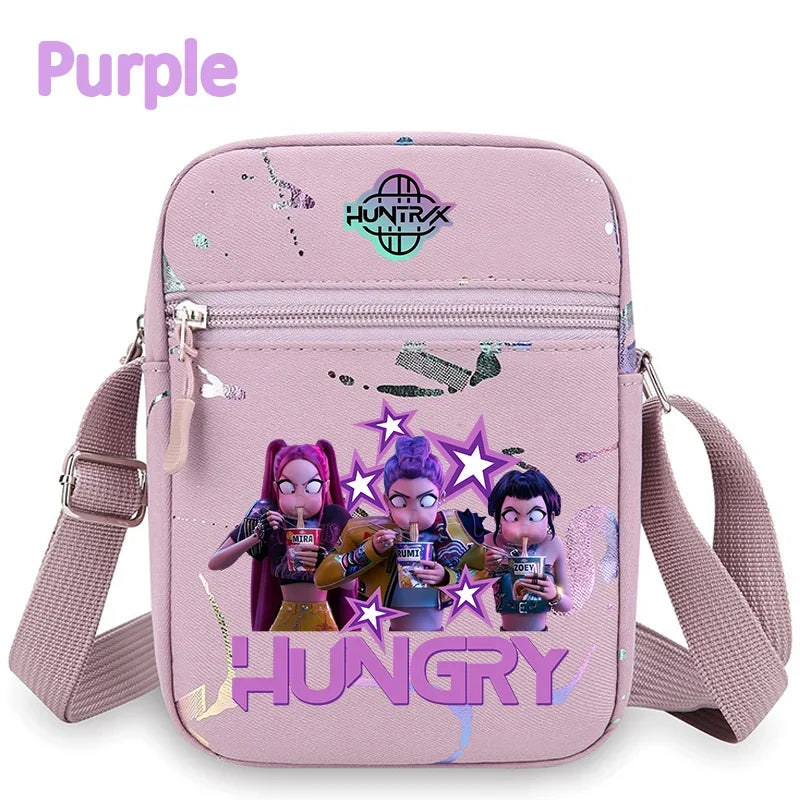 New⭐️KPOP Demon Hunters Crossbody Phone Bag Single Shoulder Pouch Coin Wallet Purse Warriors Handbag Fans Gril Gifts