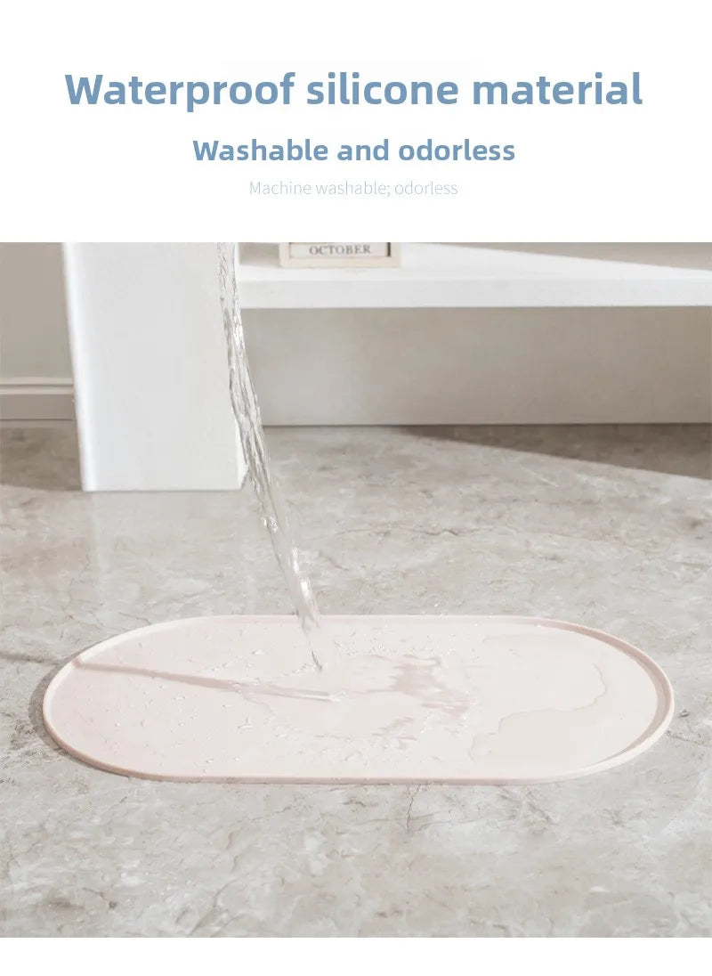 Cat Feeding Mat with Non-Slip Waterproof Design, Pet Food Mat, Compatible with Cat/Dog Bowls, Multipet Households, Dog Owners