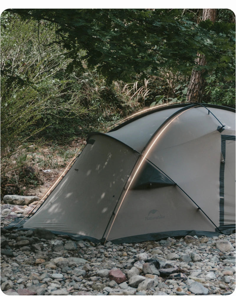 Camping Tent Ultralight Silicon coated Outdoor 4 Season Waterproof 30D polyester Hiking Tent 2 Person Rainproof Tent