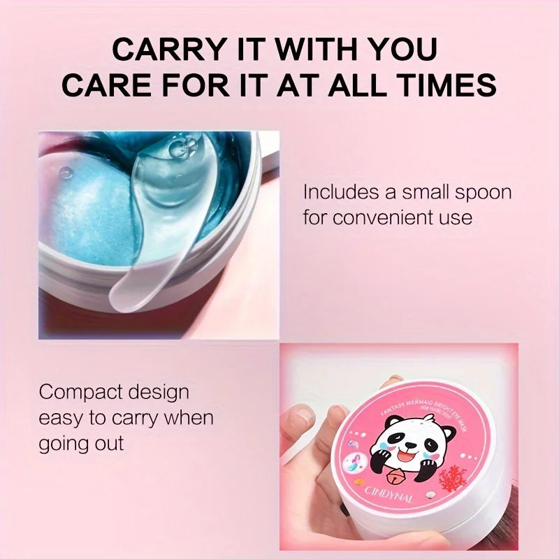 60 Pieces (30 Pairs) of Hydrating Eye Masks, Nourishing and Moisturizing the Skin Around the Eyes, Making the Skin Around the Eyes Smooth and Soft, Exquisite Eye Masks, Two-Color Design