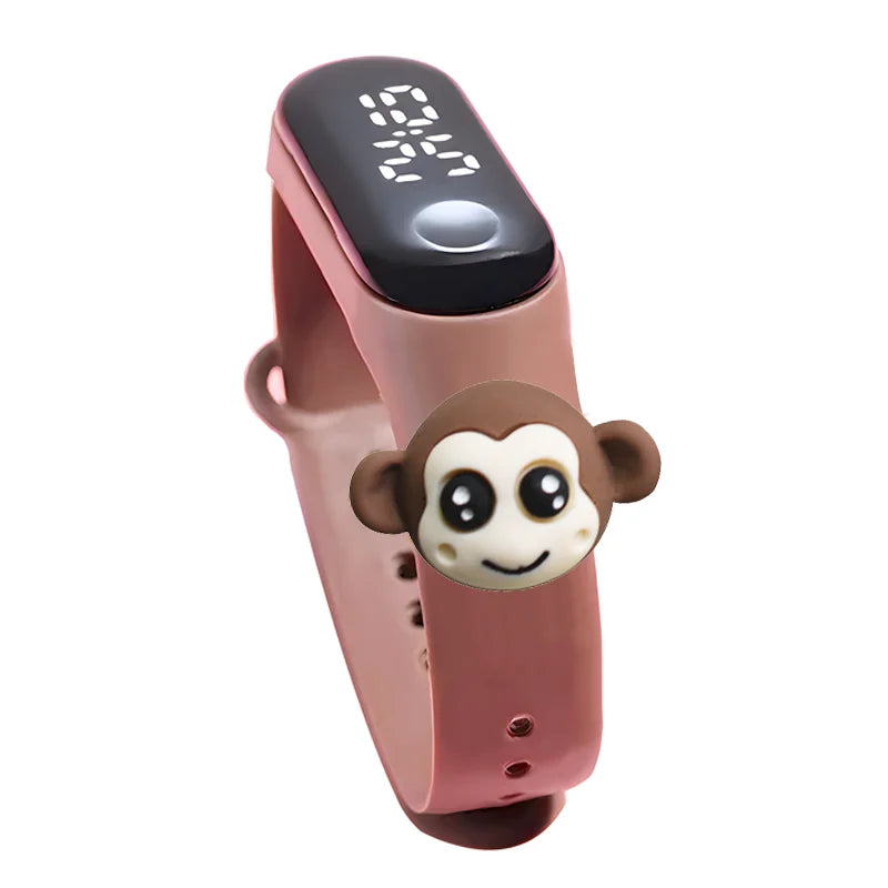 Waterproof Children's Smart Watch Cartoon LED Digital – Fun Electronics Wristwatch Birthday Gift for Kids Age 2-15 - I YAN