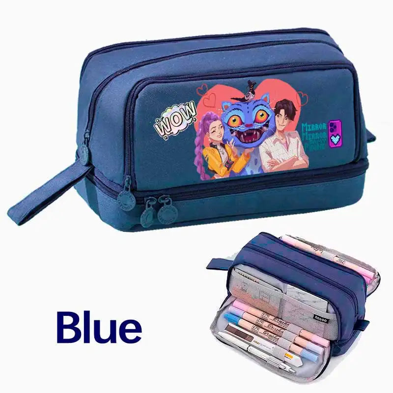 Demon Hunters Pencil Case – Multi-Functional Stationery Storage Bag - I YAN