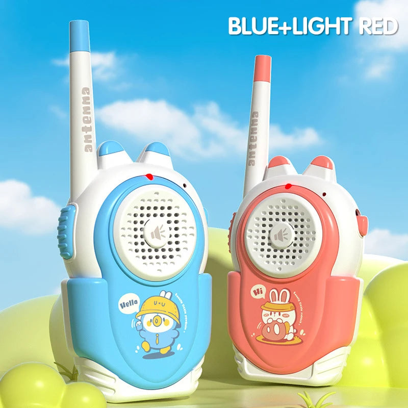 2PC Children's Walkie-talkies Wireless Cartoon Pagers Remote Intercom Outdoor Kids Toys Parent-child Interaction Education Game