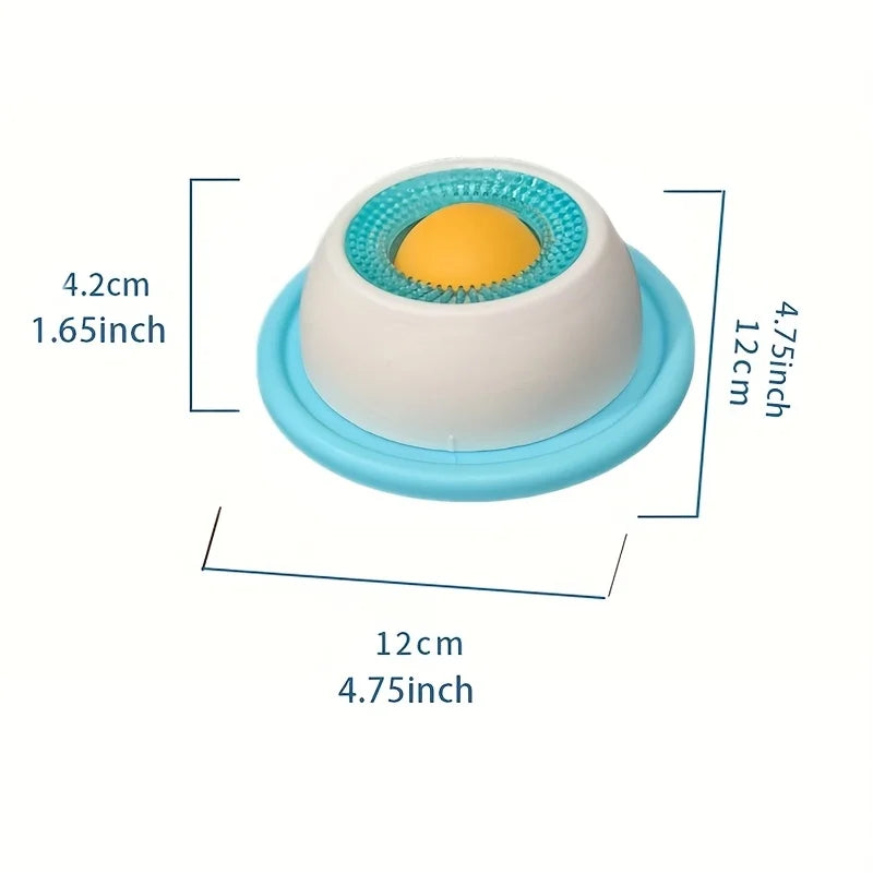 Pet Lick Mat by I YAN, slow feeder snack bowl for dogs and cats, showing textured surface for dental health.