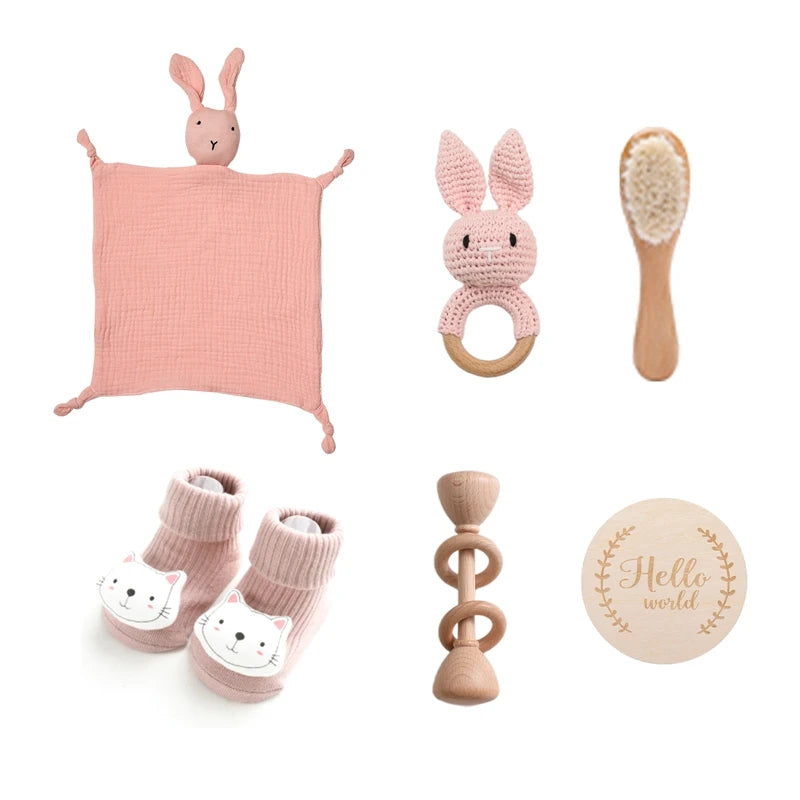 Newborn Baby Gift Box Set – 7-Piece Bath & Keepsake Collection - I YAN