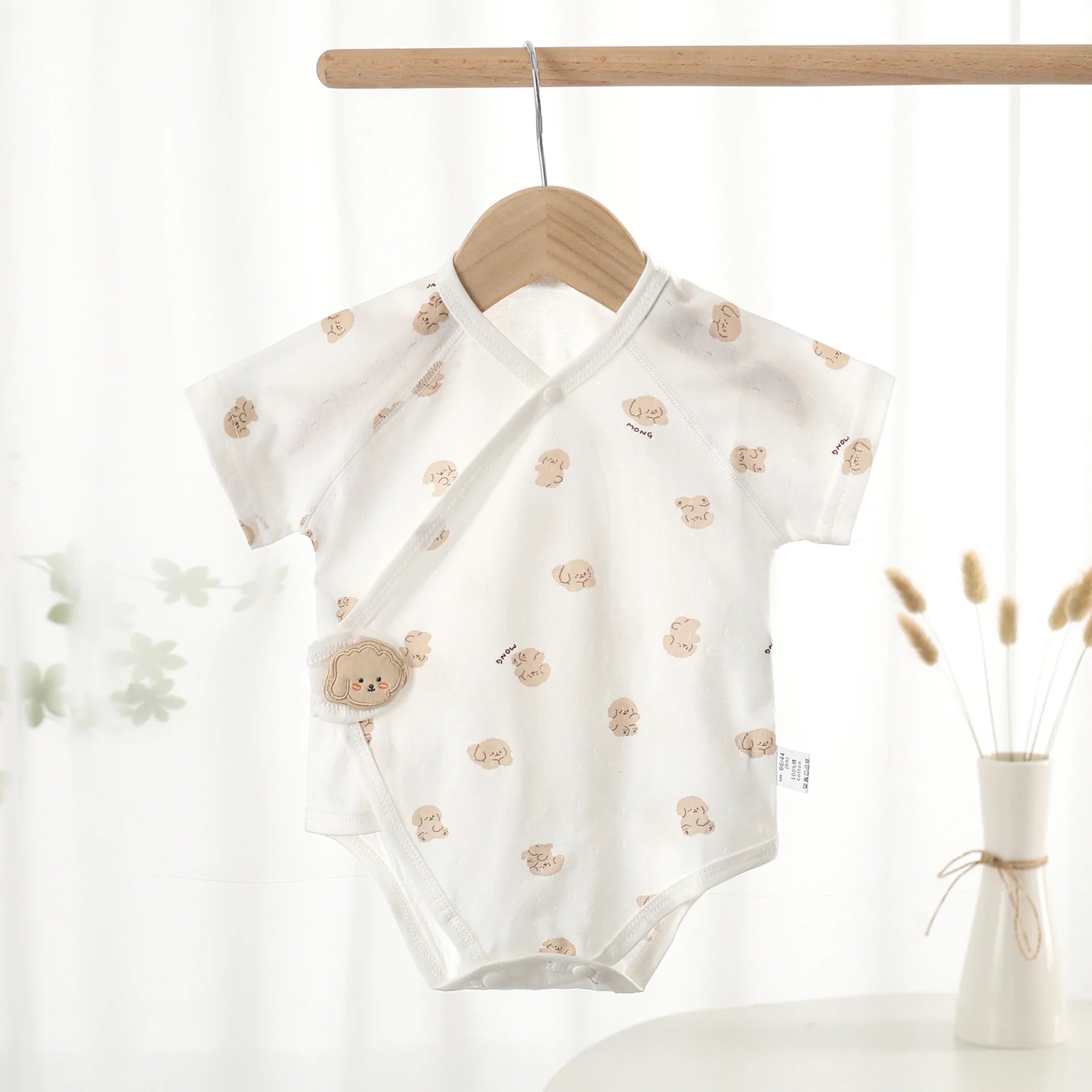 Baby Cotton Bodysuit | Cute Unisex Short Sleeve Romper Newborn-12M - I YAN
