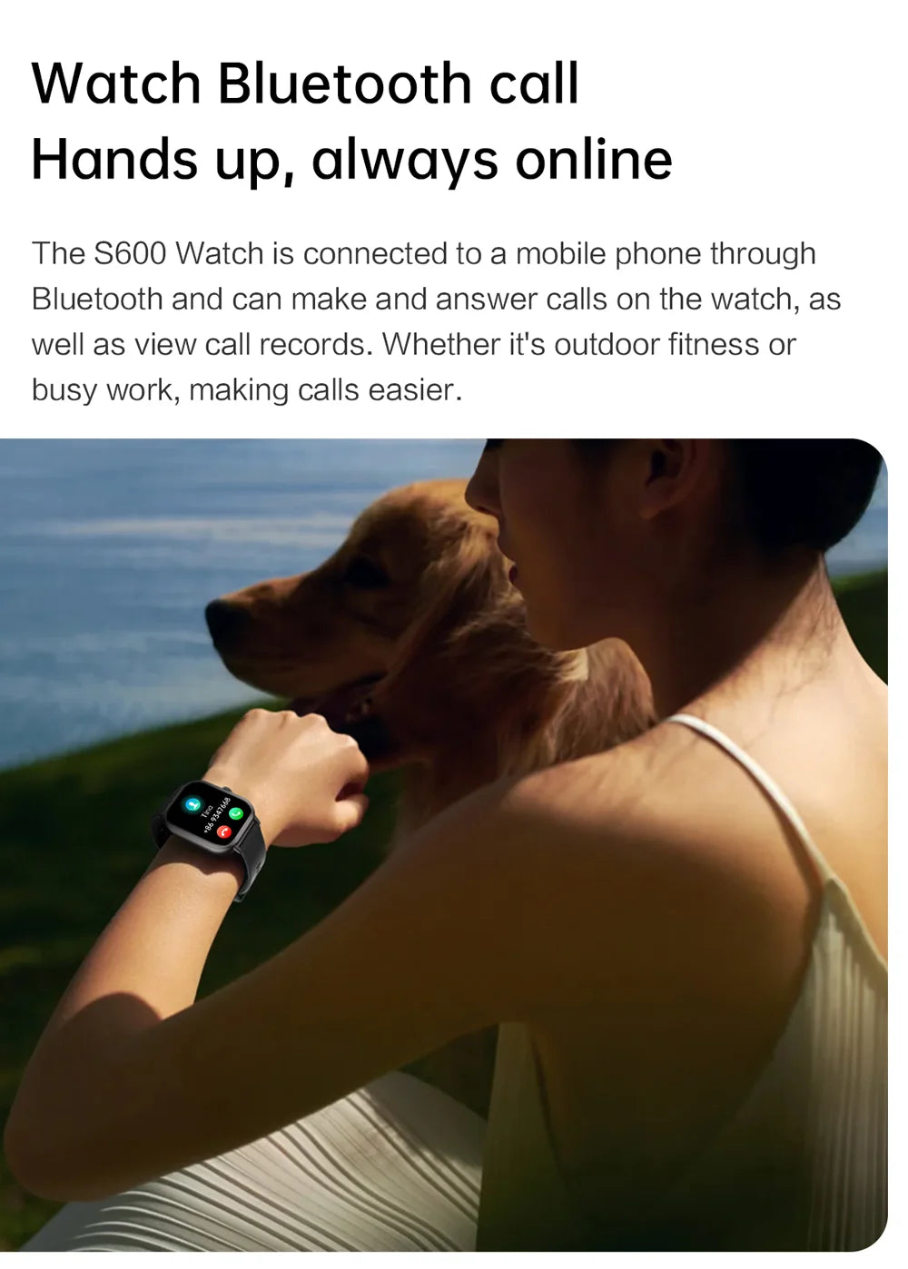 2025 2.01'' Smart Watch Bluetooth Call Play Music Smartwatch Fitness Clock Sport Waterproof Watches for Men Women iPhone Android