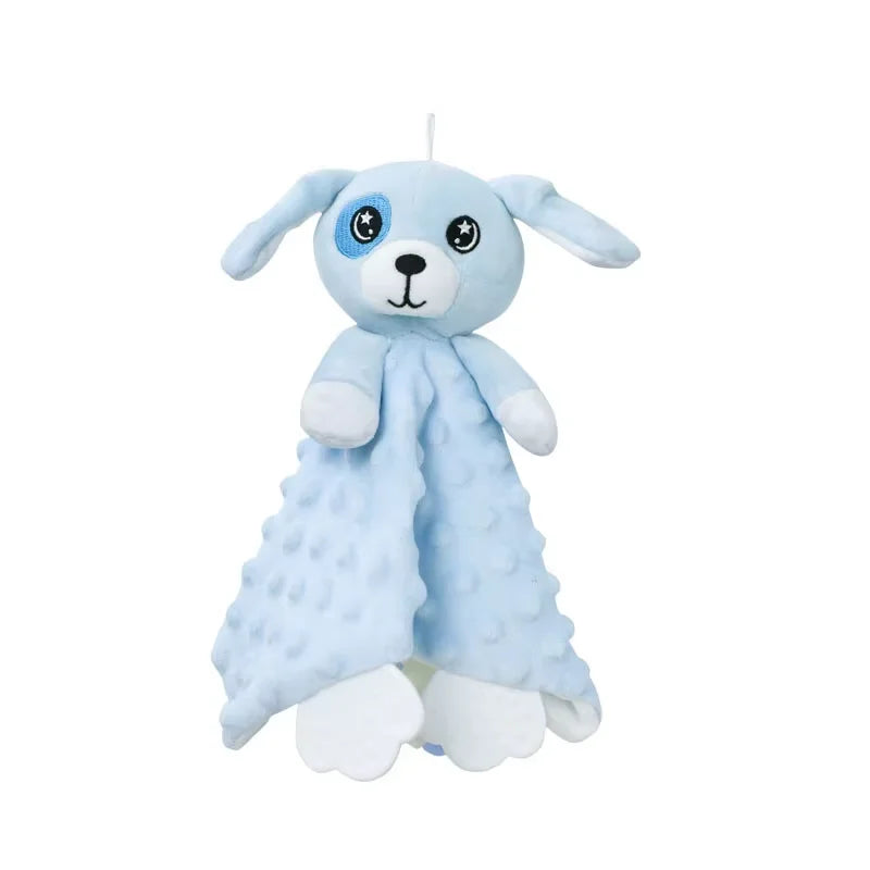 Soft I YAN personalized baby blanket and lovey set with minky dot fabric, perfect for boys and girls, ideal for baby showers.